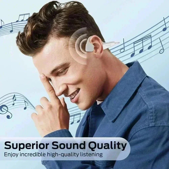 Brand New: BUGANI Bone Conduction Headphones, Bluetooth 5.3 Open Ear Headphones - Picture 4 of 8